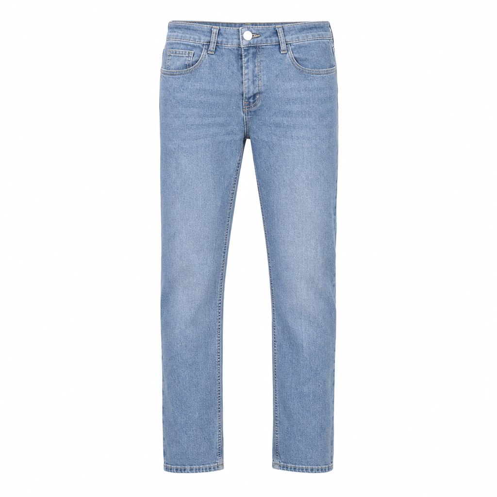Herren Stretch Slim Fit Jeans, Casual Mid Rise Denimhosen