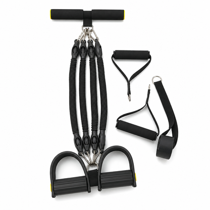 📢📢50% RABATT !!⏰Multifunktionales pedalbetriebenes Widerstandsband, elastisches Zugseil für Bauchübungen, Heimtraining, Yoga und Pilates-Fitness für Männer und Frauen
