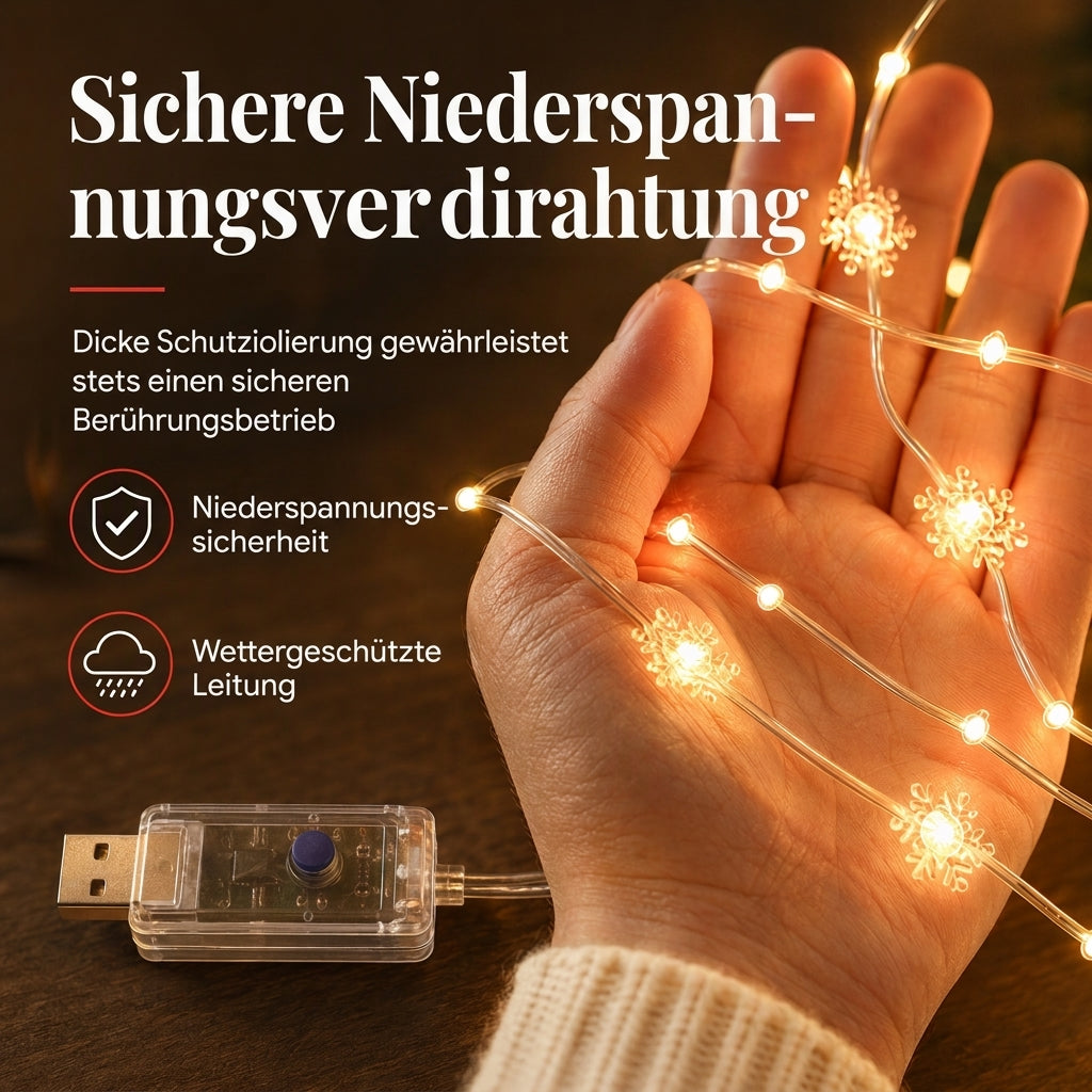 🎄Begrenzte Zeit 50% Rabatt🎄 Weihnachtsvorhang-Lichterkette – Fernbedienung & 8 Beleuchtungsmodi für gemütliche Festtagsfenster ✨🎁