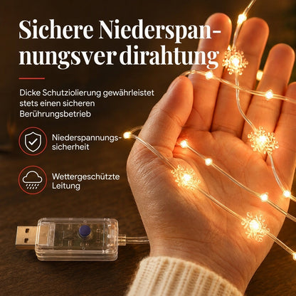 🎄Begrenzte Zeit 50% Rabatt🎄 Weihnachtsvorhang-Lichterkette – Fernbedienung & 8 Beleuchtungsmodi für gemütliche Festtagsfenster ✨🎁