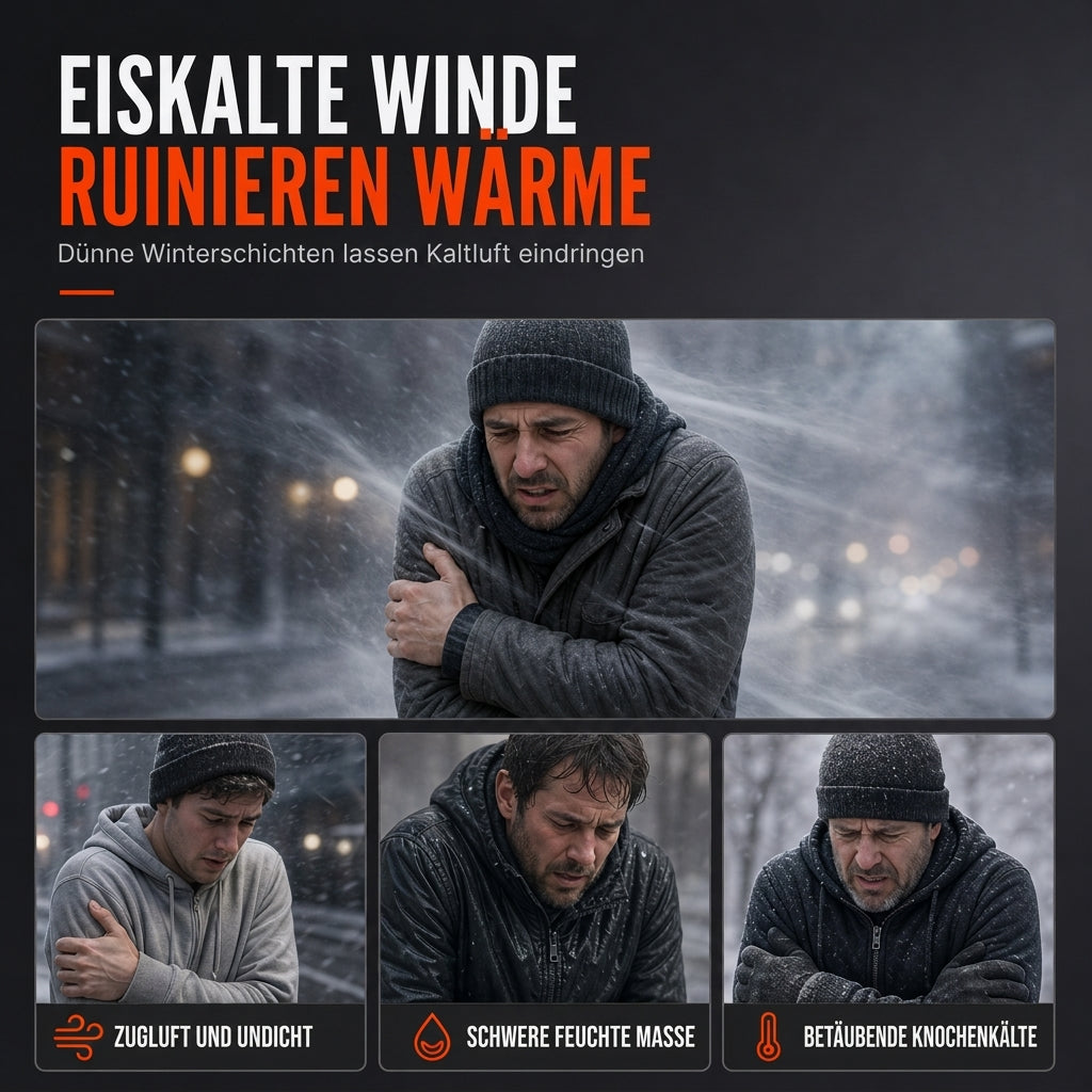 ❄️Ultimate Warmth, Windproof Heat Lock – Men's Winter Hooded Quilted Jacket & Pants Set ✨
