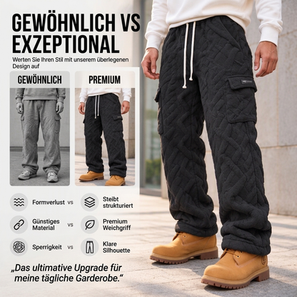 📢🎉50%Rabatt!!!🛍️✨Herren Kabelstrick Warme Plüsch Cargohose