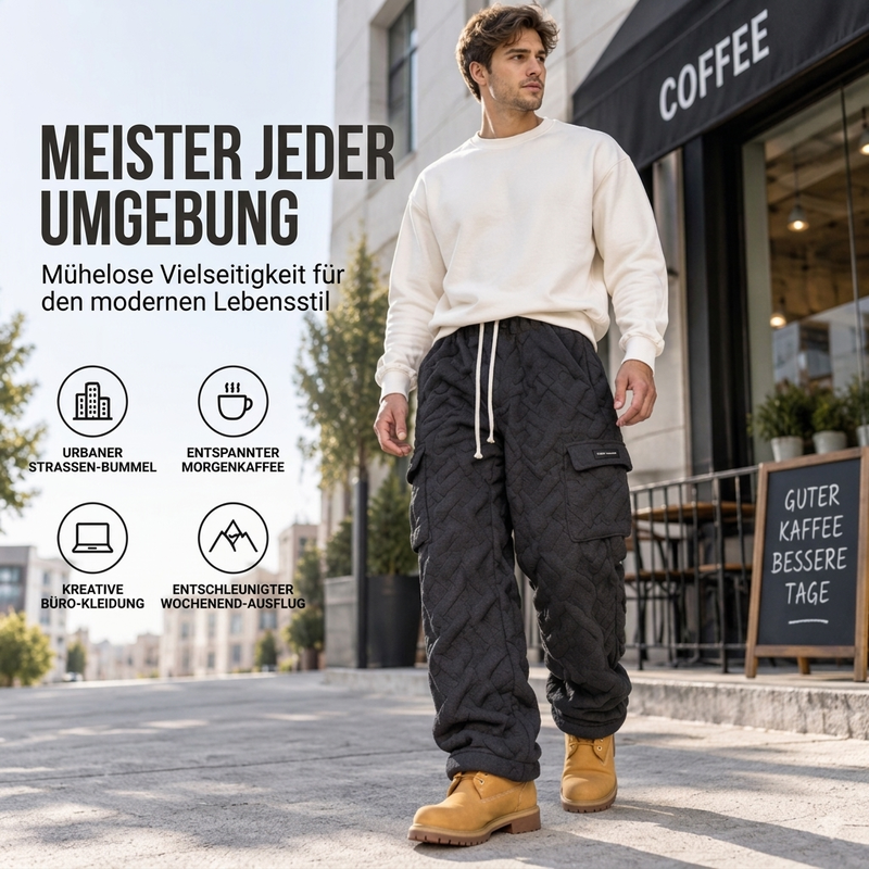 📢🎉50%Rabatt!!!🛍️✨Herren Kabelstrick Warme Plüsch Cargohose
