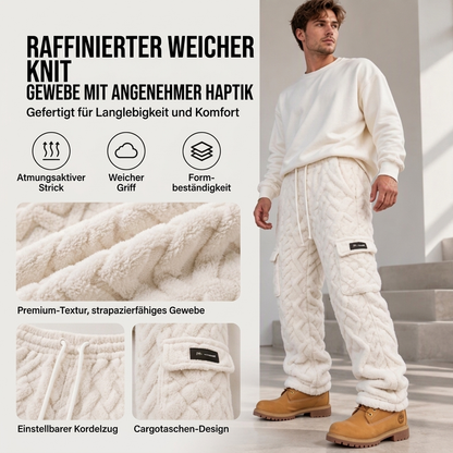 📢🎉50%Rabatt!!!🛍️✨Herren Kabelstrick Warme Plüsch Cargohose