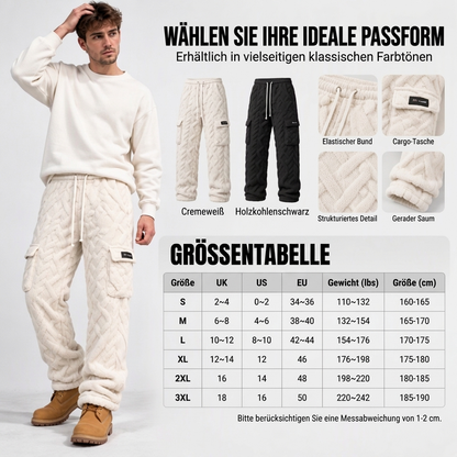📢🎉50%Rabatt!!!🛍️✨Herren Kabelstrick Warme Plüsch Cargohose