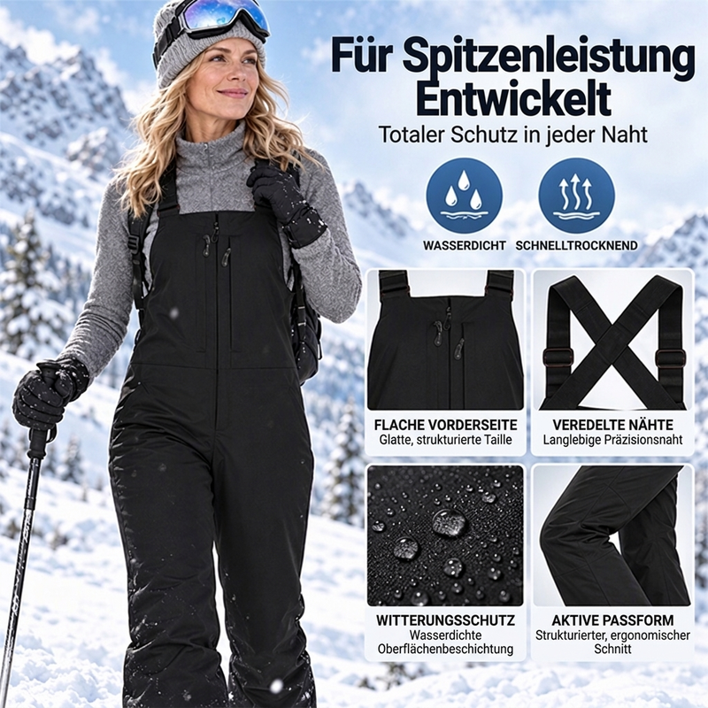 💞Nur für kurze Zeit!💞 Unisex Wasserdichte Skihosen mit Trägern