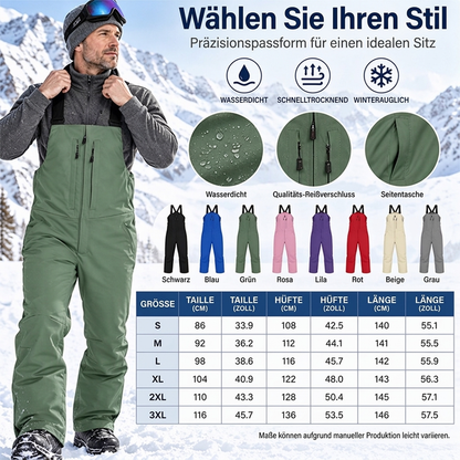 💞Nur für kurze Zeit!💞 Unisex Wasserdichte Skihosen mit Trägern