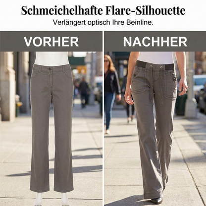 📢🎉50%Rabatt!!!🛍️✨Hosen mit niedriger Taille, Schlaghosen mit Kordelzug