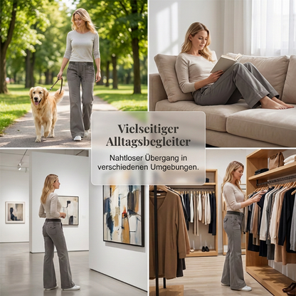 📢🎉50%Rabatt!!!🛍️✨Hosen mit niedriger Taille, Schlaghosen mit Kordelzug