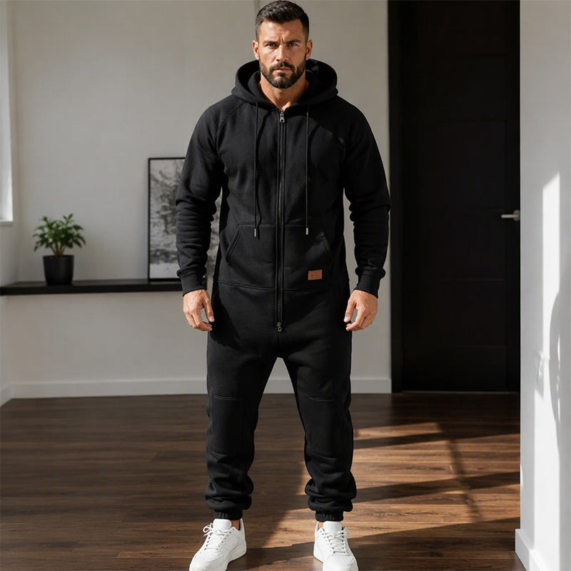 ⏰Beliebt und bald ausverkauft!⏰ Bequemer männnlicher Freizeit Wärmender Kapuzenspringsuit