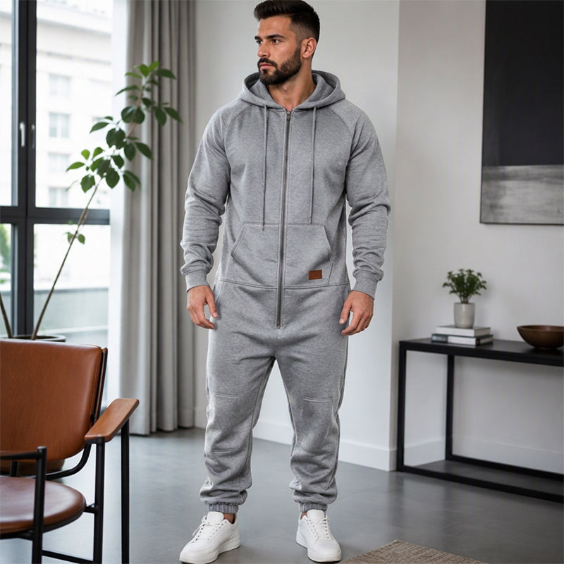 ⏰Beliebt und bald ausverkauft!⏰ Bequemer männnlicher Freizeit Wärmender Kapuzenspringsuit