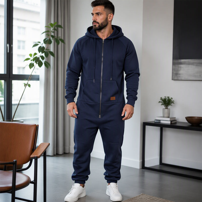 ⏰Beliebt und bald ausverkauft!⏰ Bequemer männnlicher Freizeit Wärmender Kapuzenspringsuit