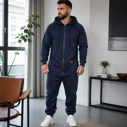 ⏰Beliebt und bald ausverkauft!⏰ Bequemer männnlicher Freizeit Wärmender Kapuzenspringsuit