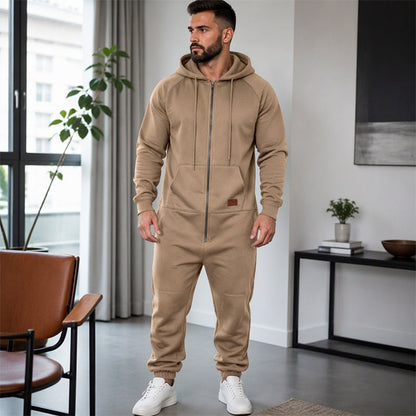 ⏰Beliebt und bald ausverkauft!⏰ Bequemer männnlicher Freizeit Wärmender Kapuzenspringsuit