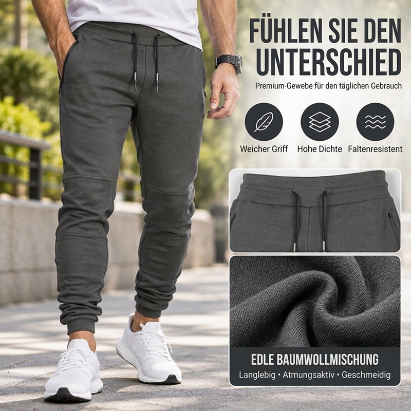 🥳Über 10.000 positive Bewertungen! 50% Rabatt!🥳 Herren-Freizeitsport-Jogginghose in Slim Fit