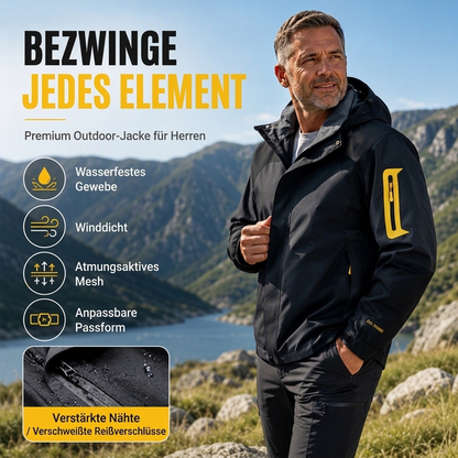 🔥 Nur heute 50 %! Herren Farbblock-Winddichte Outdoor-Jacke