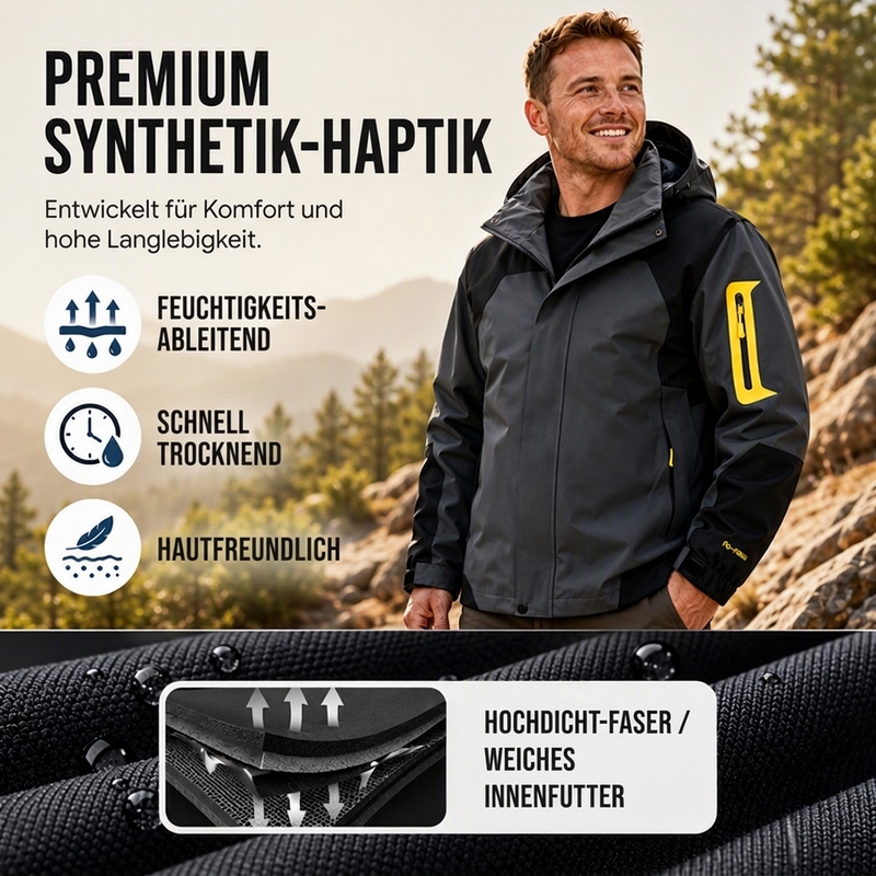 🔥 Nur heute 50 %! Herren Farbblock-Winddichte Outdoor-Jacke