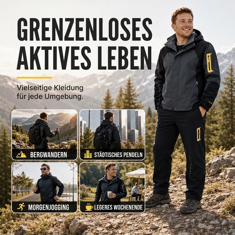 🔥 Nur heute 50 %! Herren Farbblock-Winddichte Outdoor-Jacke