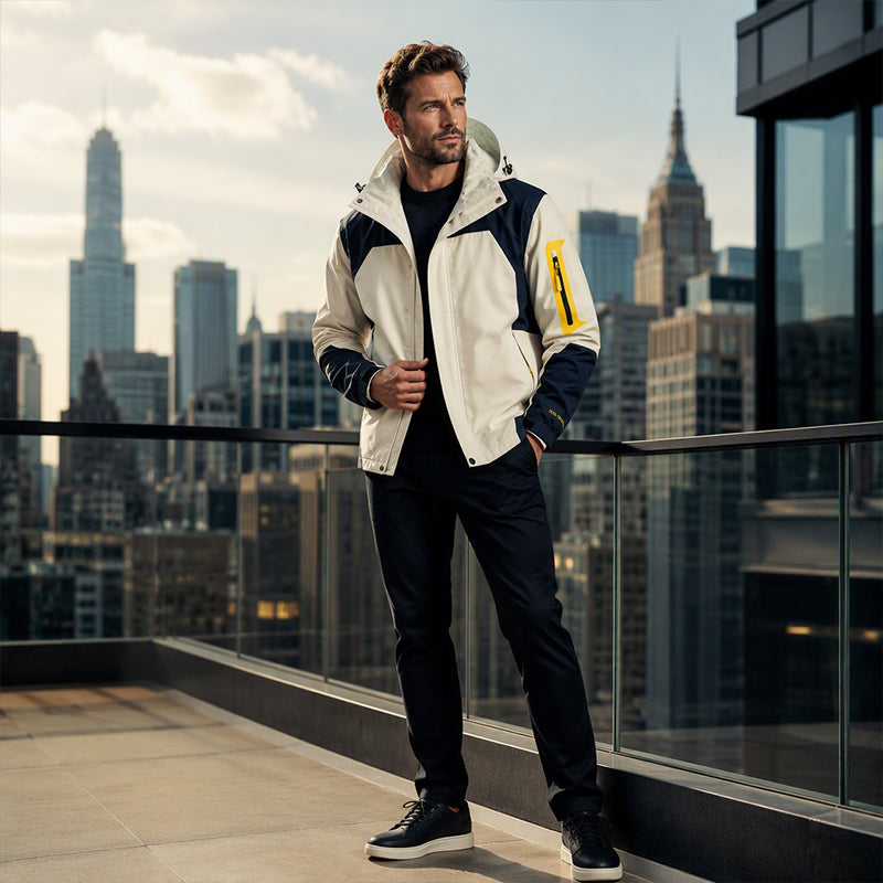 🔥 Nur heute 50 %! Herren Farbblock-Winddichte Outdoor-Jacke