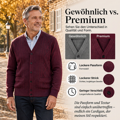 Klassischer Thermo-Strickjacke für Herren