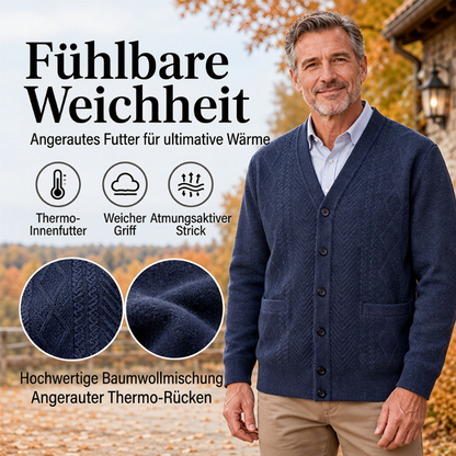 Klassischer Thermo-Strickjacke für Herren