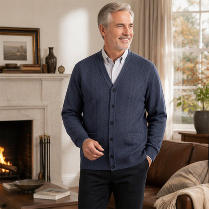 Klassischer Thermo-Strickjacke für Herren