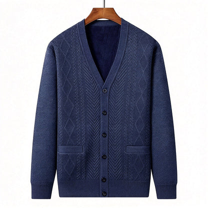 Klassischer Thermo-Strickjacke für Herren