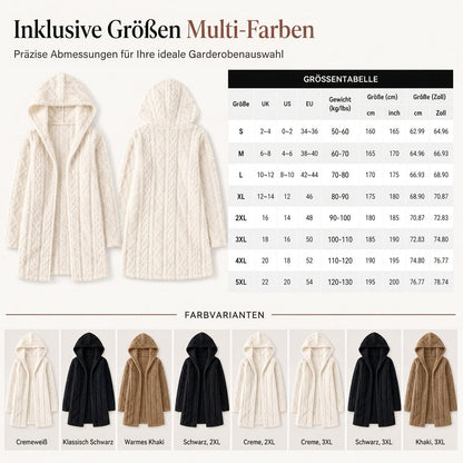 Freizeit-Plüschkapuzenjacke für Damen