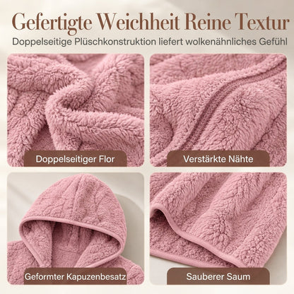 Freizeit-Plüschkapuzenjacke für Damen