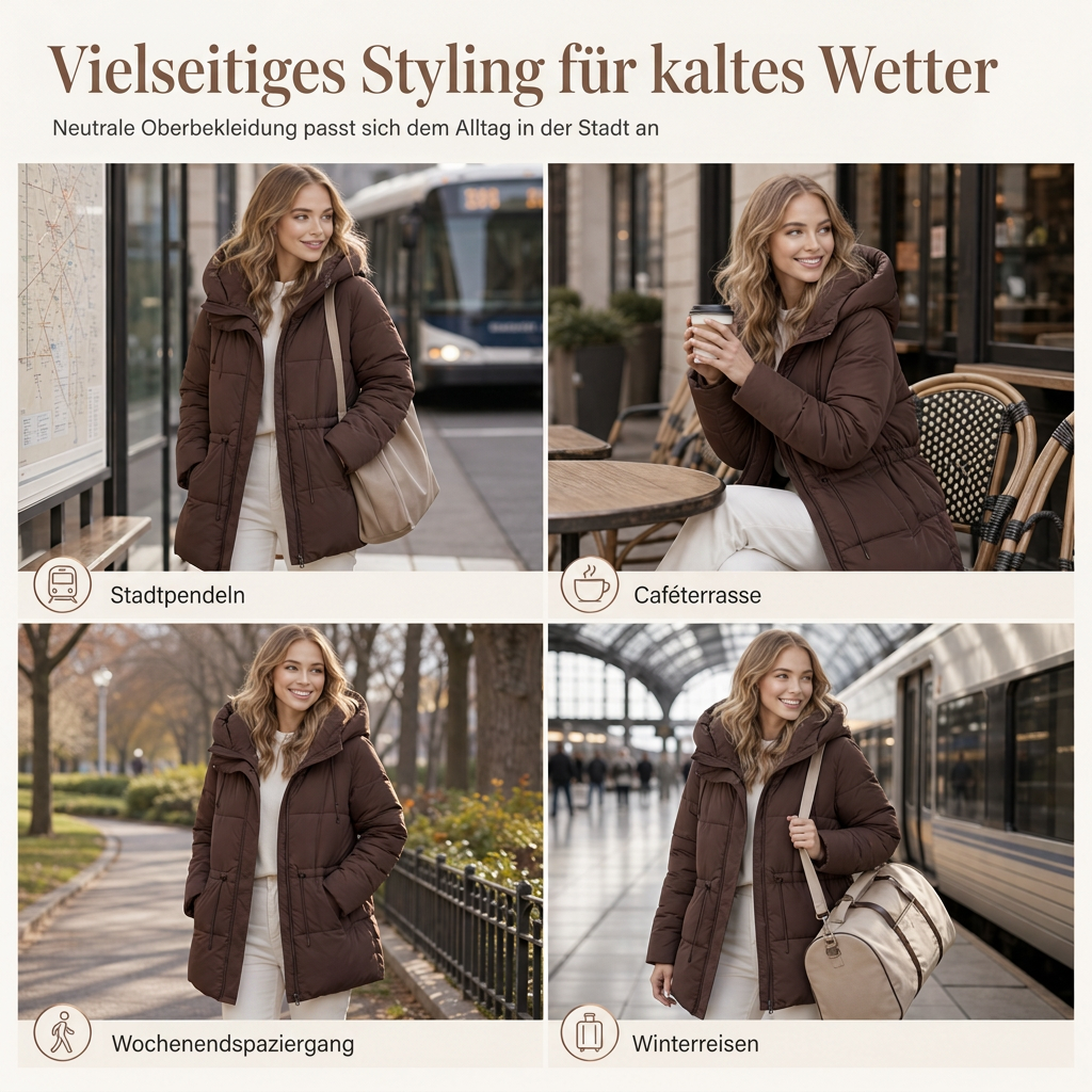 📢🎉50%Rabatt!!!🛍️✨Langer gepolsterter Kapuzenmantel für Damen