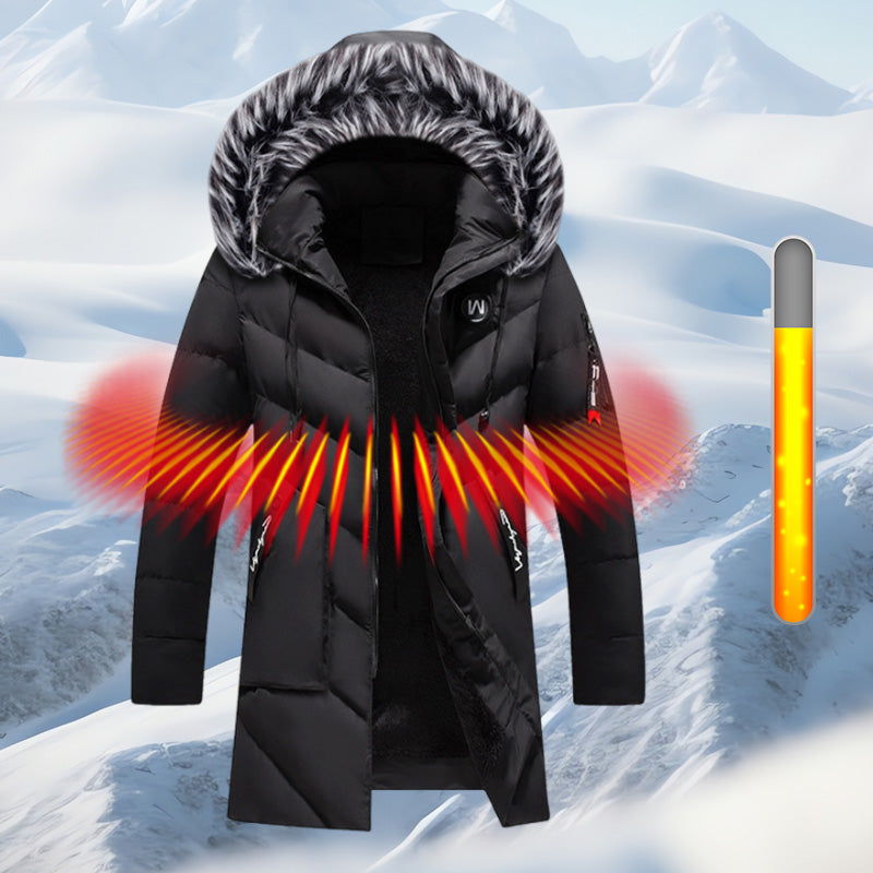 📢🎉50%Rabatt!!!🛍️✨Tolles Geschenk - Warme, lange Kapuzenjacke für Männer für kaltes Wetter