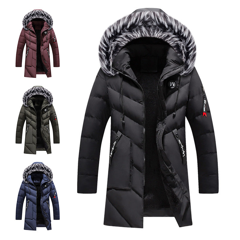 📢🎉50%Rabatt!!!🛍️✨Tolles Geschenk - Warme, lange Kapuzenjacke für Männer für kaltes Wetter