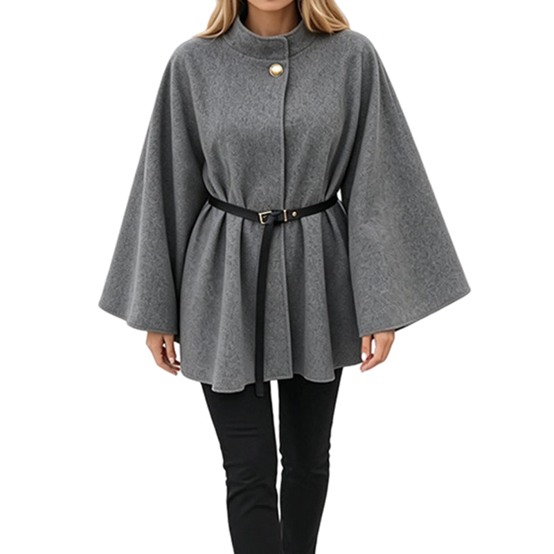 📢🎉50%Rabatt!!!🛍️✨Eleganter Damen-Cape-Mantel mit Stehkragen