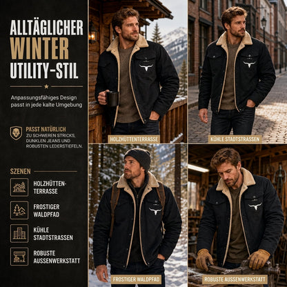 📢🎉50%Rabatt!!!🛍️✨Herren Casual Cargojacke mit Plüschfutter 🚚 Versandkostenfrei – nur heute! ✈️