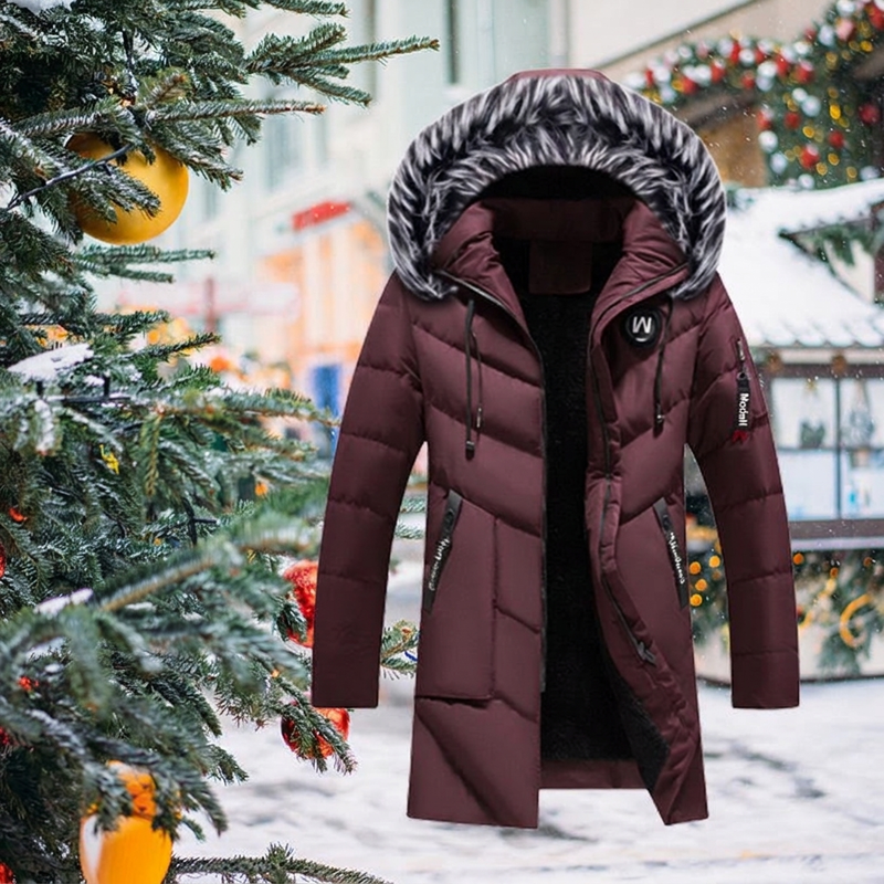 📢🎉50%Rabatt!!!🛍️✨Tolles Geschenk - Warme, lange Kapuzenjacke für Männer für kaltes Wetter