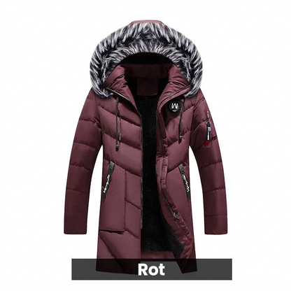 📢🎉50%Rabatt!!!🛍️✨Tolles Geschenk - Warme, lange Kapuzenjacke für Männer für kaltes Wetter