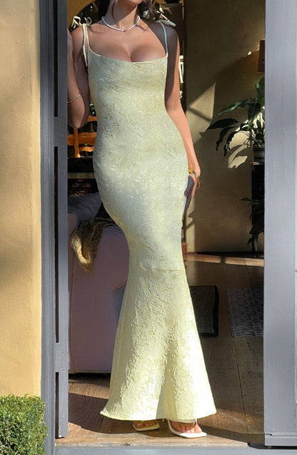 Gabriella Maxikleid – Zitrone