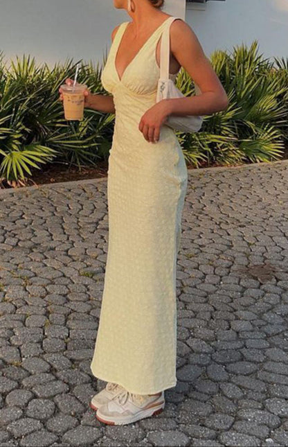 Rosina Gelbes Midikleid